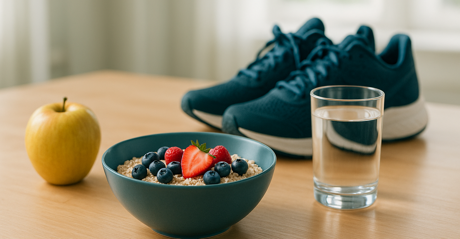 Ausgewogenes Frühstück mit Haferflocken und Beeren als Symbol für Prädiabetes-Vorbeugung